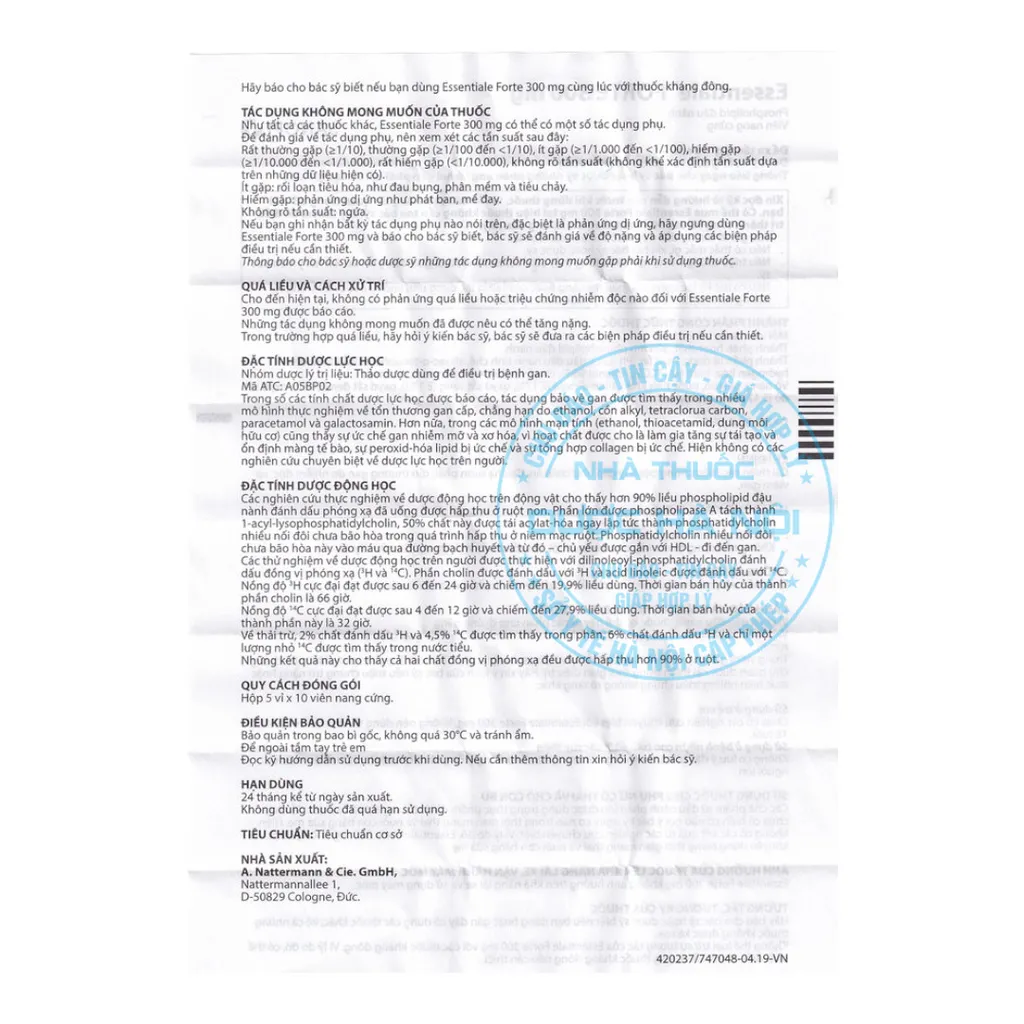 Thuốc Essentiale Forte