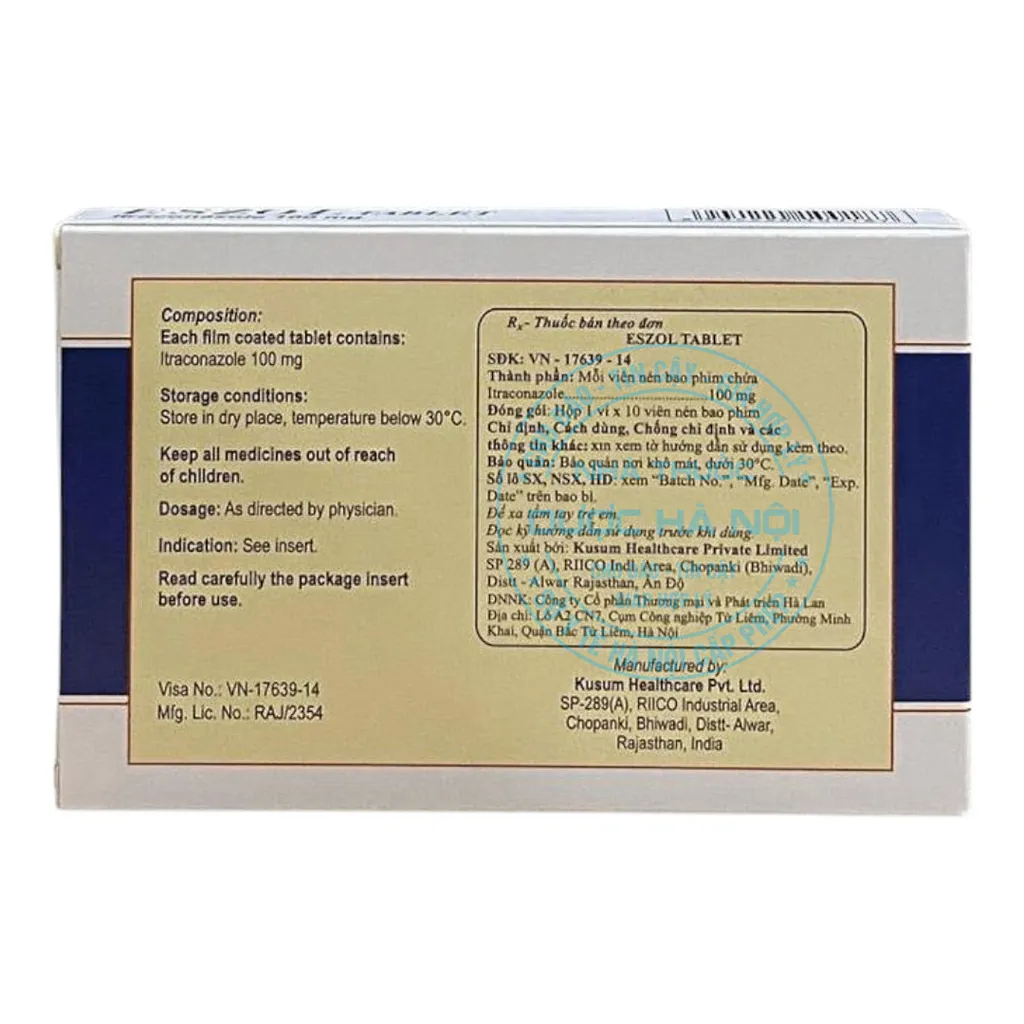 Thuốc Eszol 100mg