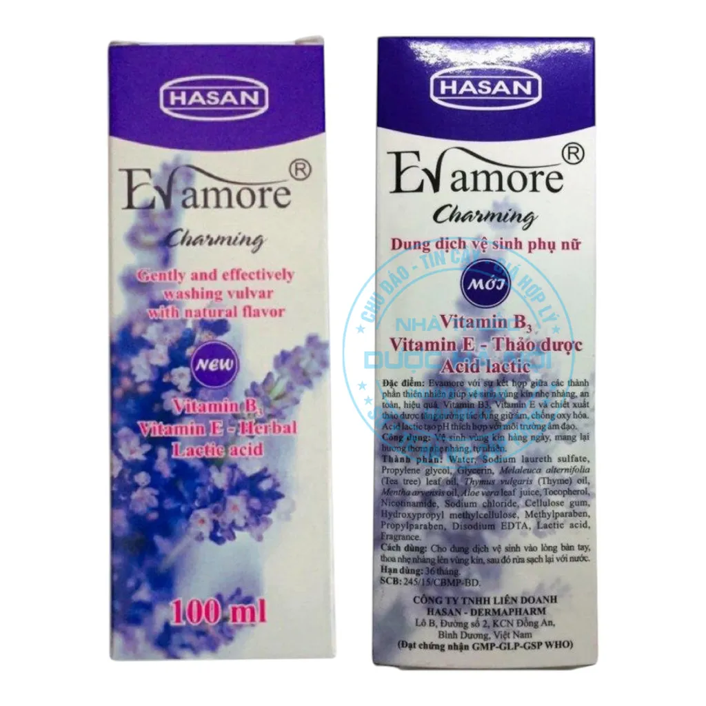 Dung dịch vệ sinh phụ nữ Evamore Charming