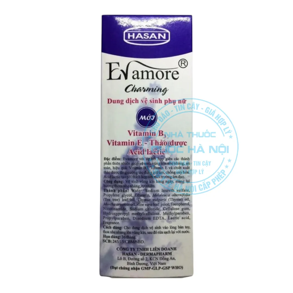 Dung dịch vệ sinh phụ nữ Evamore Charming