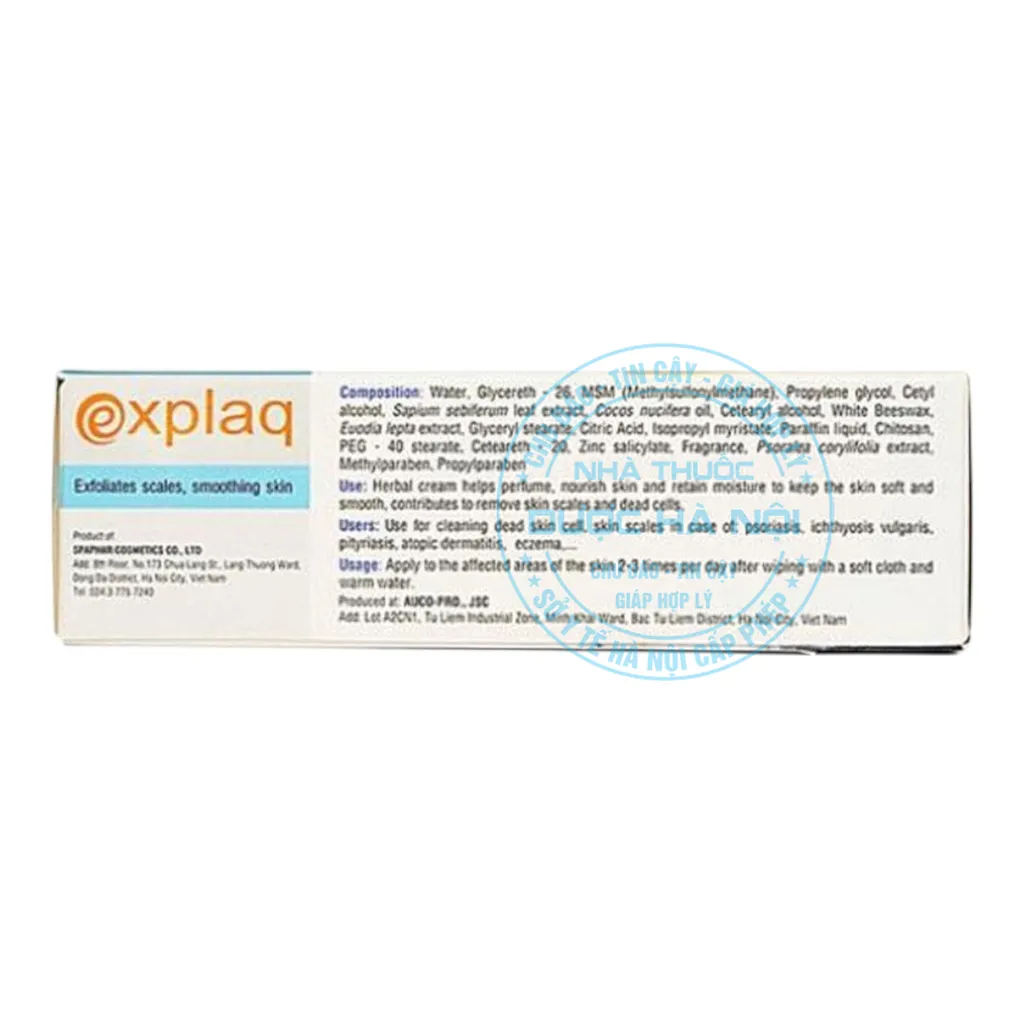 Kem bôi da Explaq