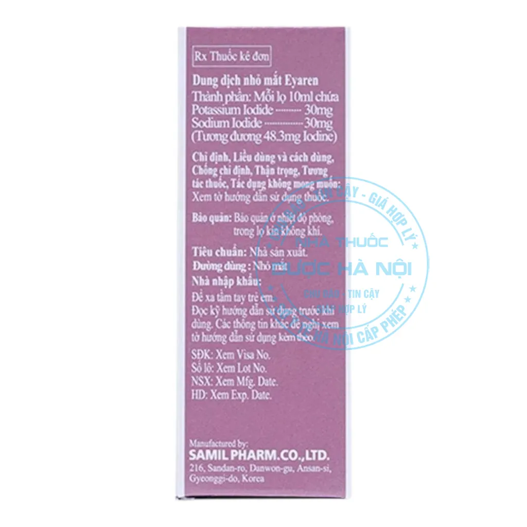 Thuốc nhỏ mắt Eyaren 10ml