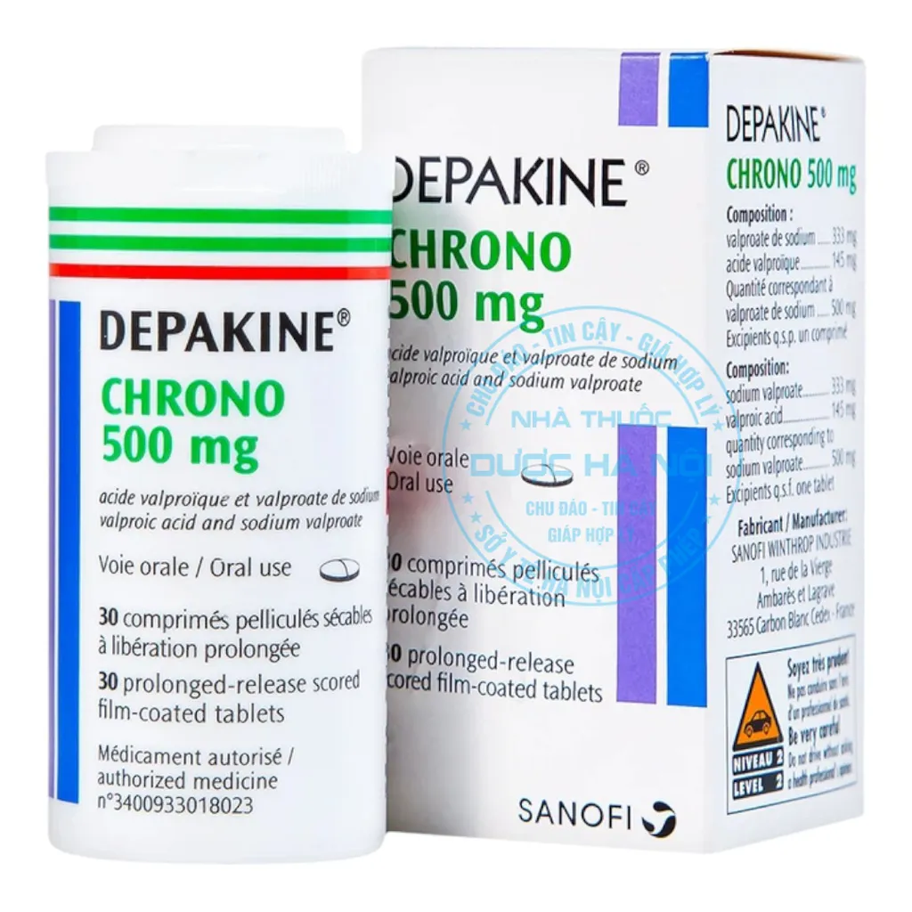 Thuốc Depakine Chrono 500mg