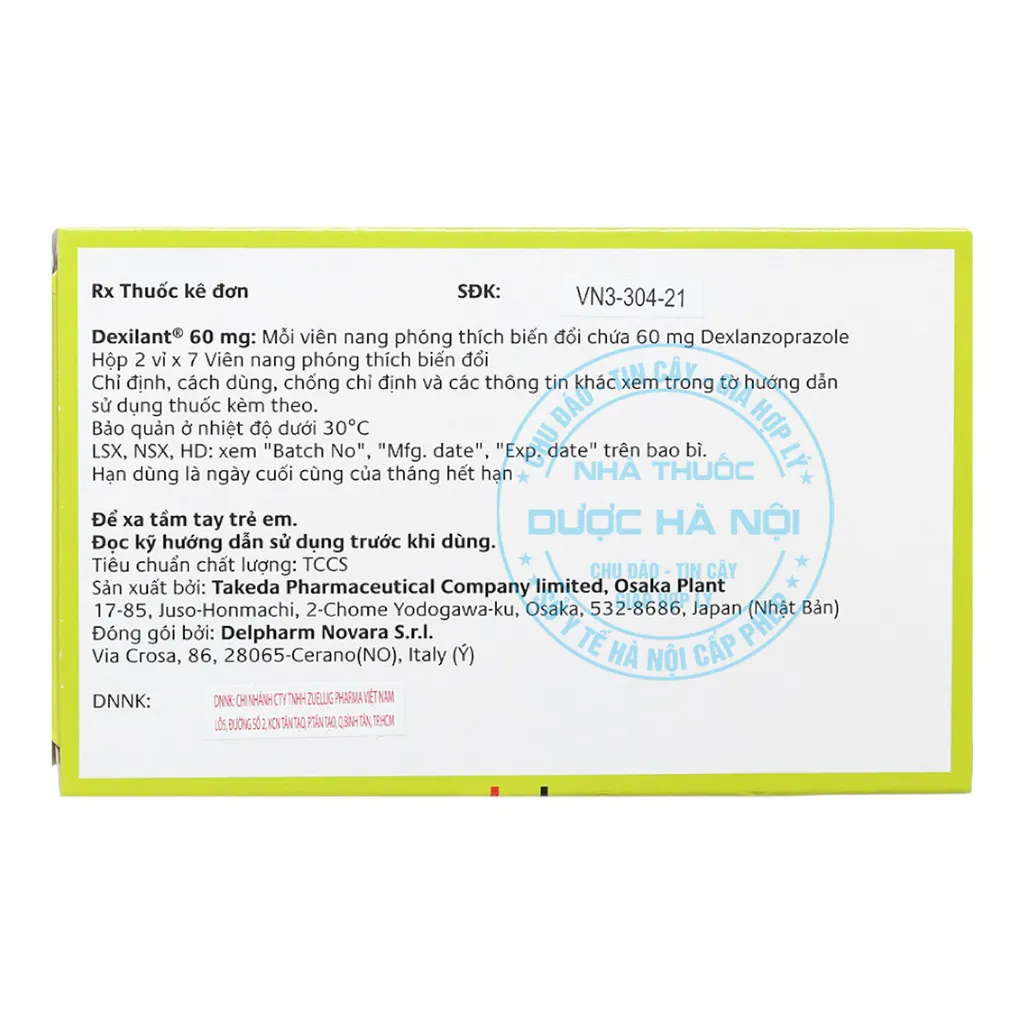 Thuốc Dexilant 60mg