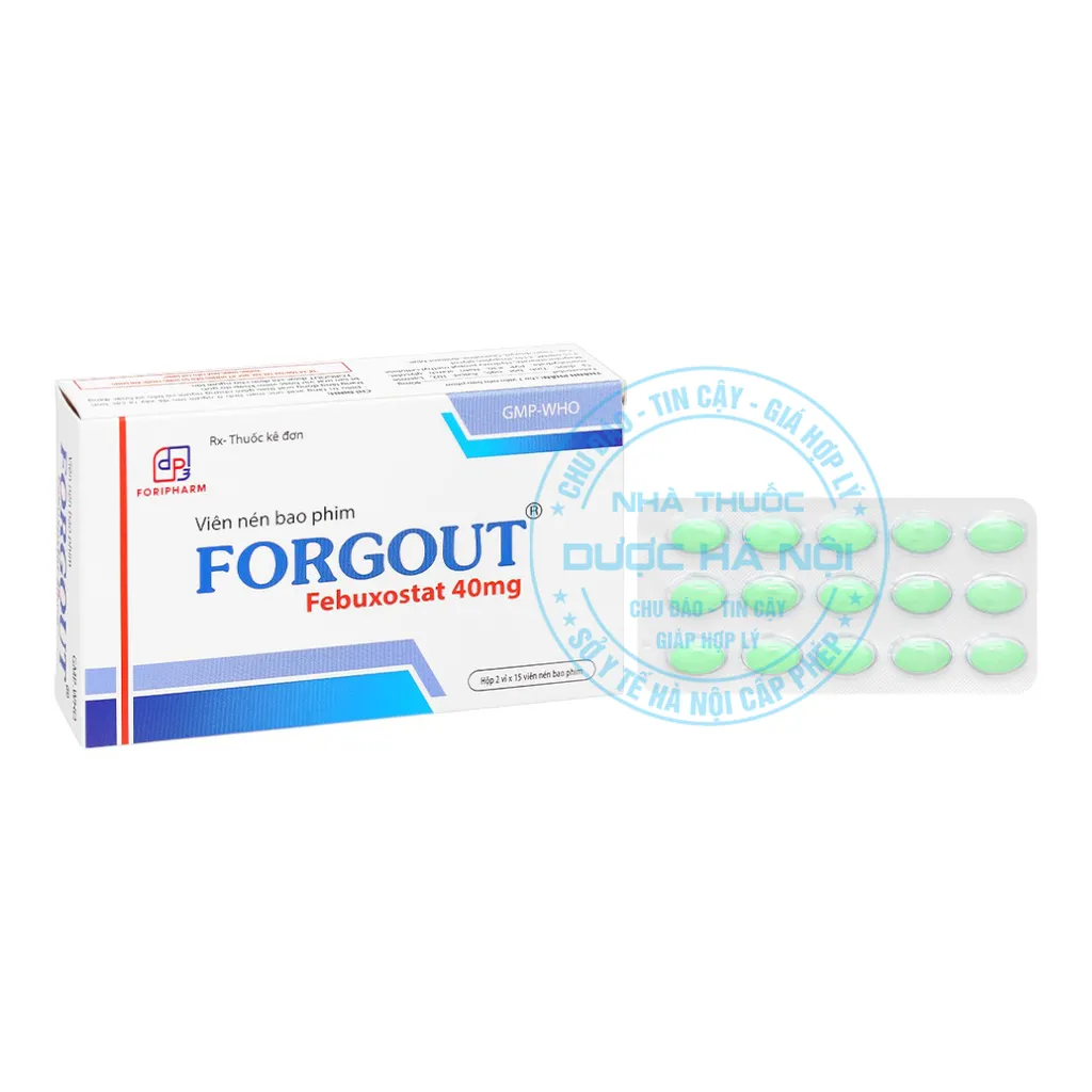 Thuốc Forgout 40mg TW3
