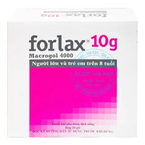 Thuốc Forlax điều trị táo bón ở người lớn và trẻ em trên 8 tuổi