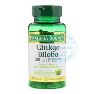 Viên uống Nature's Bounty Ginkgo Biloba 120mg tăng cường trí nhớ và cải thiện sức khỏe não
