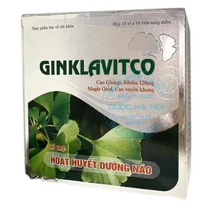 Viên uống Ginklavitco cải thiện chức năng tuần hoàn não