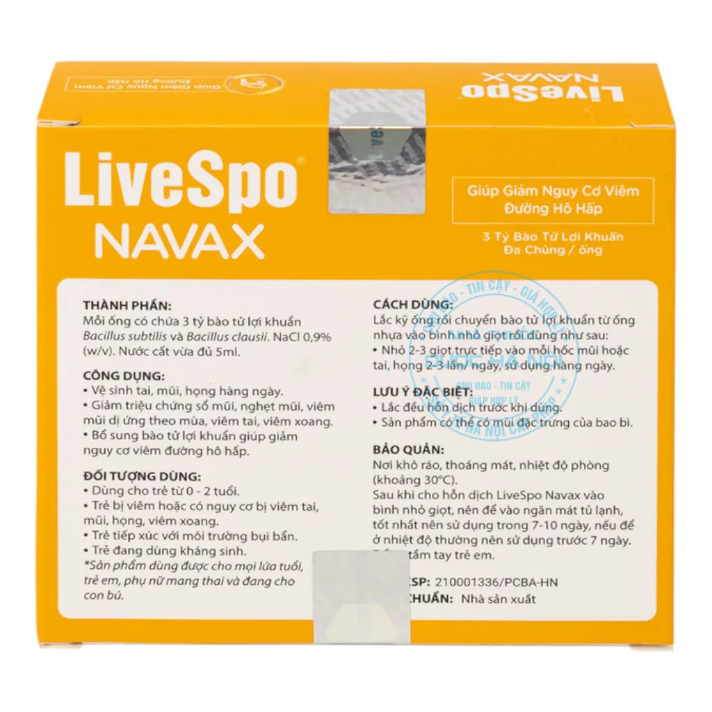 Dung dịch vệ sinh tai, mũi, họng Livespo Navax