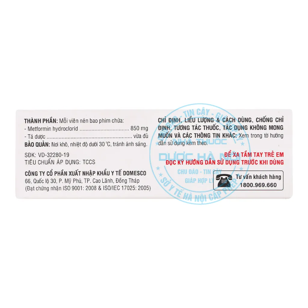 Thuốc Glucofine 850mg