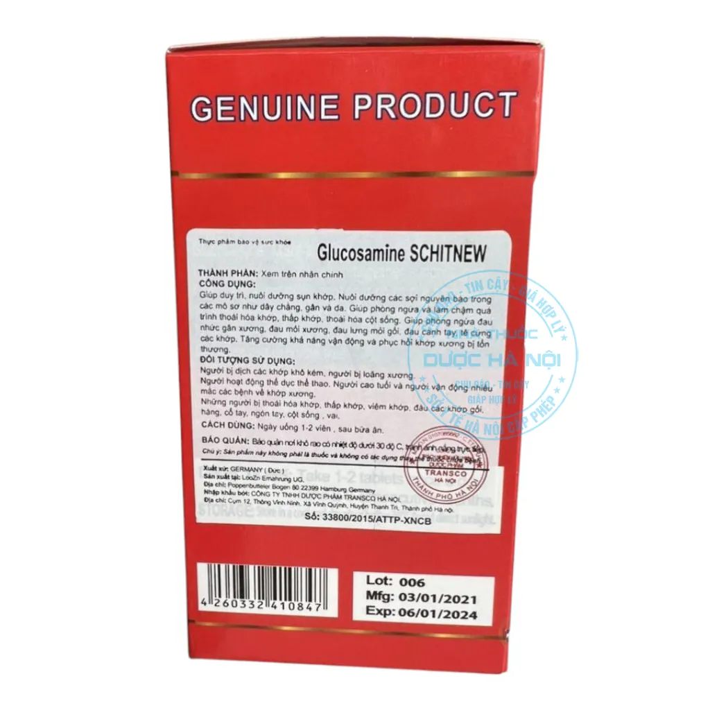 Viên uống Glucosamine Schitnew 2700mg