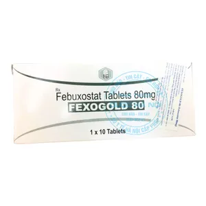 Thuốc Fexogold 80mg điều trị bệnh gout mãn tính (1 Hộp x10 viên)