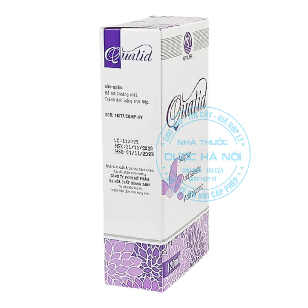 Sữa tắm và rửa mặt Quatid 120ml