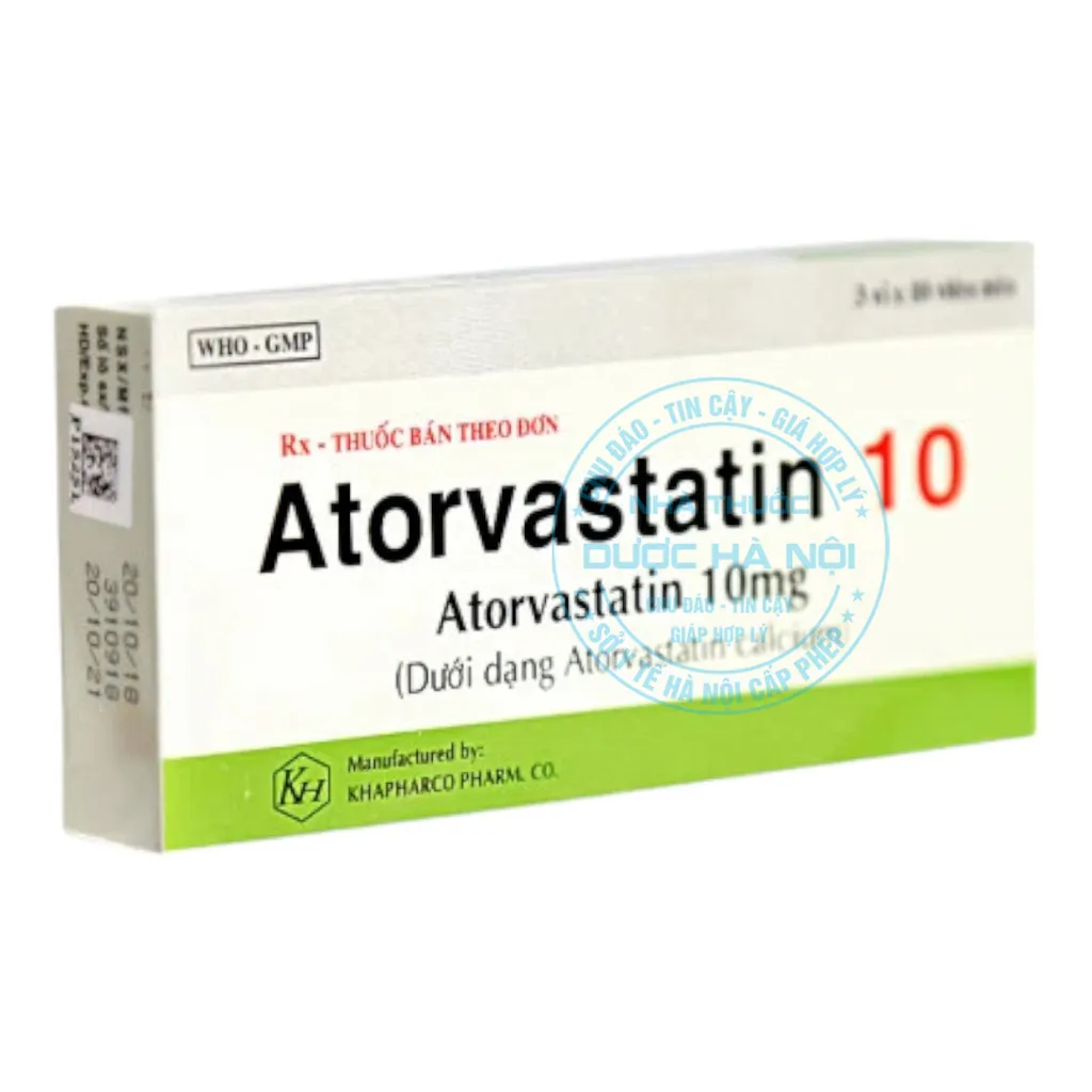 Thuốc Atorvastatin 10mg