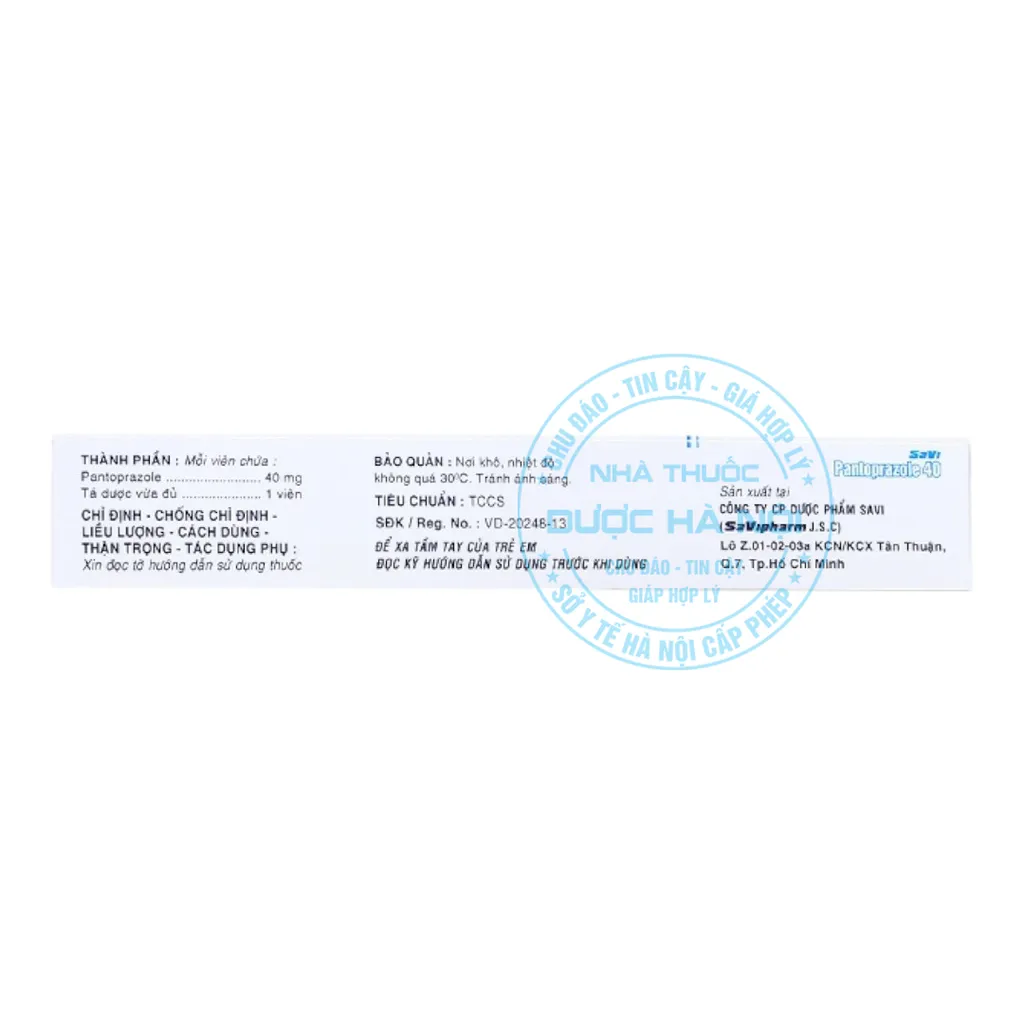 Thuốc Savi Pantoprazole 40mg
