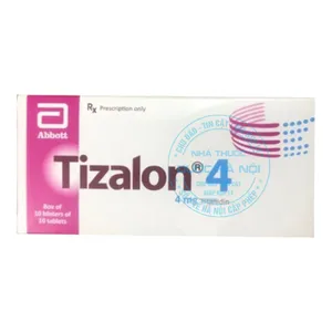 Thuốc Tizalon 4mg Glomed điều trị chứng co cứng cơ ( 1 Hộp x 10 vỉ x 10 viên)