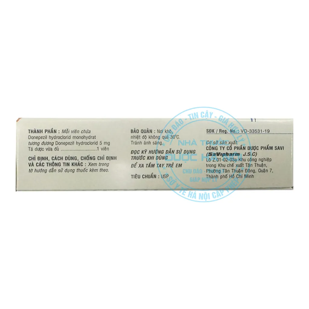 Thuốc Savi Donepezil 5mg