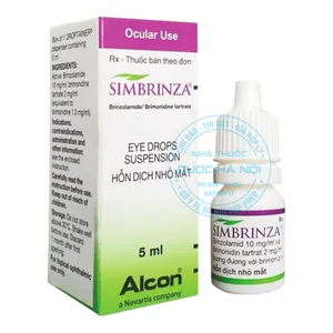 Thuốc nhỏ mắt Simbrinza 5ml điều trị glaucoma và tăng nhãn áp