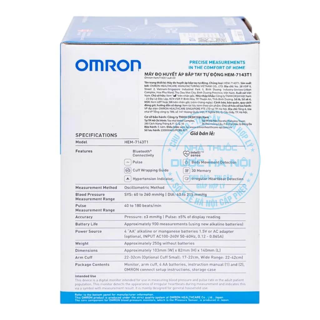 Máy đo huyết áp Omron HEM 7143T1