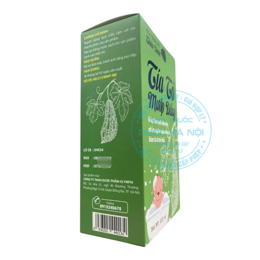 Sữa tắm gội thảo dược Tía Tô Mướp Đắng