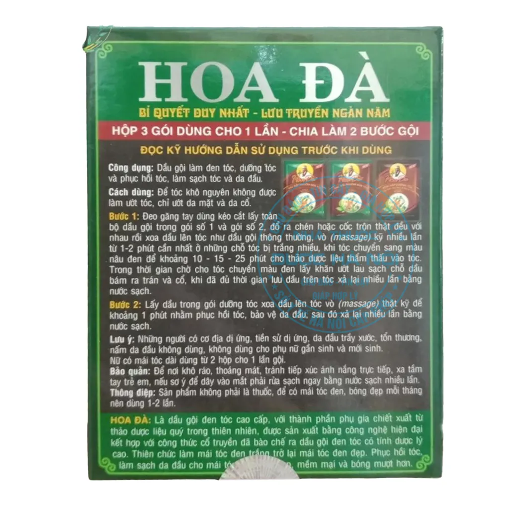 Nhuộm đen tóc Hoa Đà