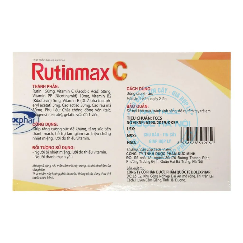 Viên uống Rutinmax C
