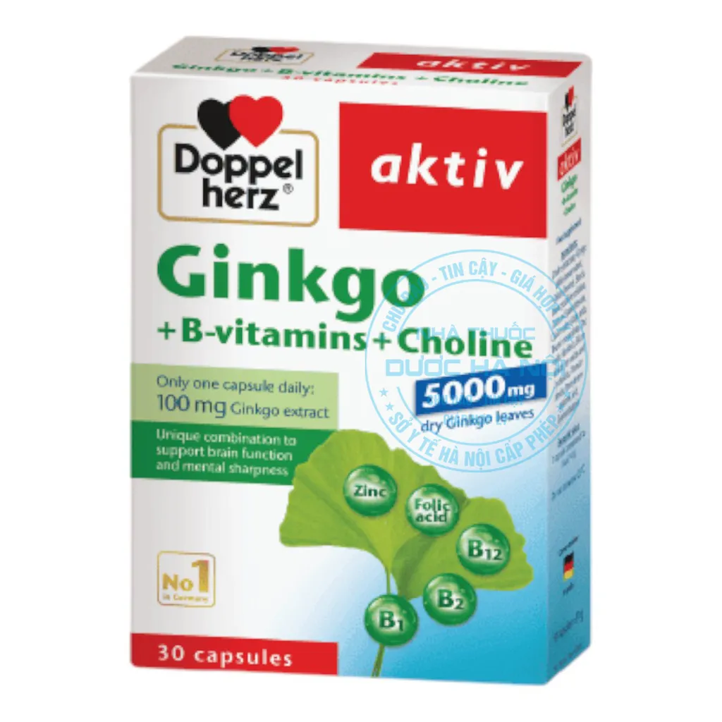 Viên uống Doppelherz Ginkgo Vitamin Cholin