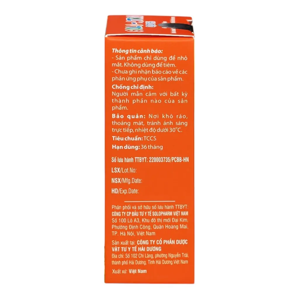 Nhỏ mắt Solo-Atro 0.01%