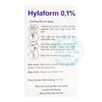Thuốc nhỏ mắt Hylaform 0.1%