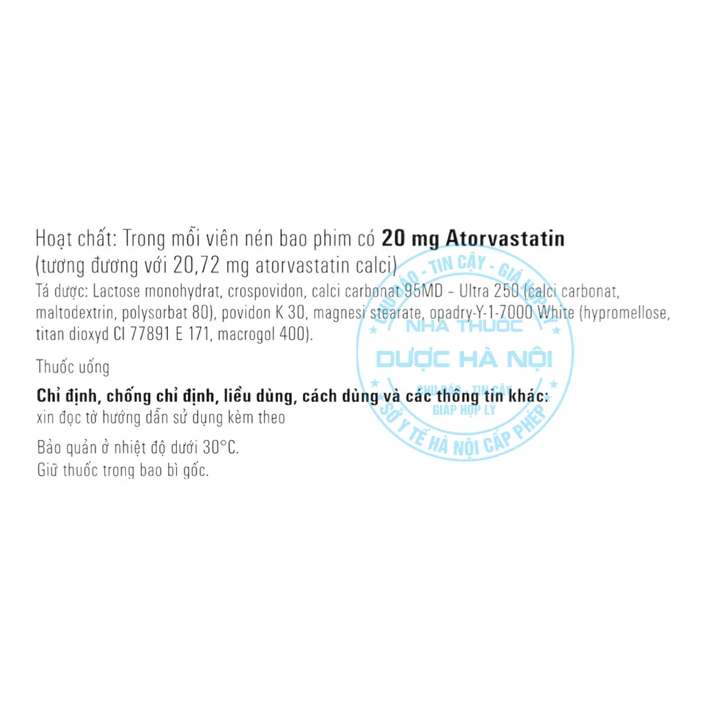 Thuốc Torvazin 20