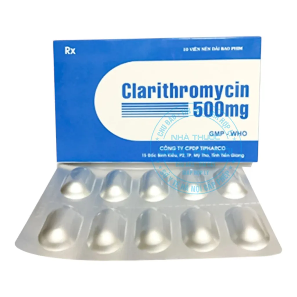Thuốc Clarithromycin 500mg