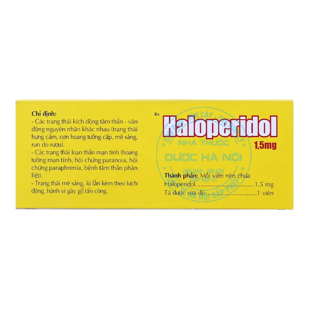 Thuốc Haloperidol 1.5mg Danapha