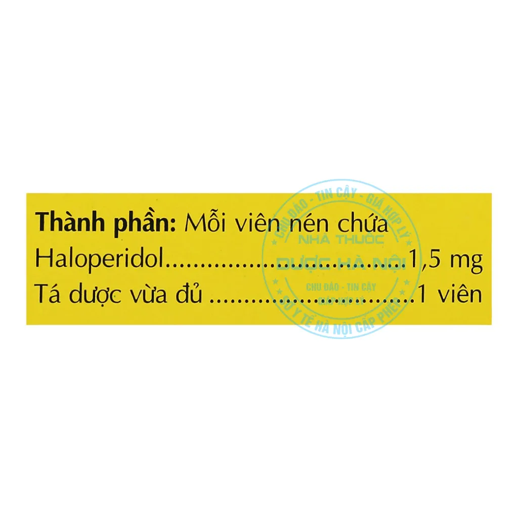 Thuốc Haloperidol 1.5mg Danapha
