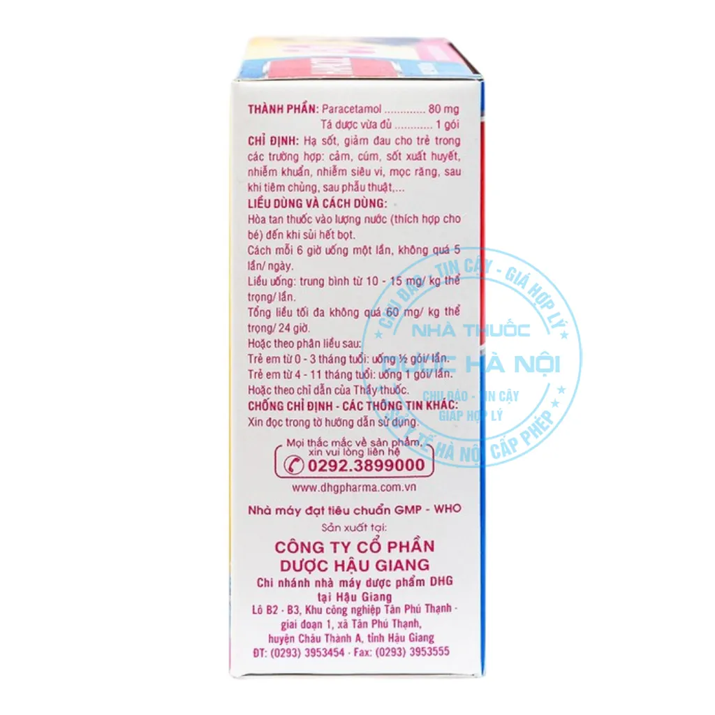 Bột Hapacol 80 DHG