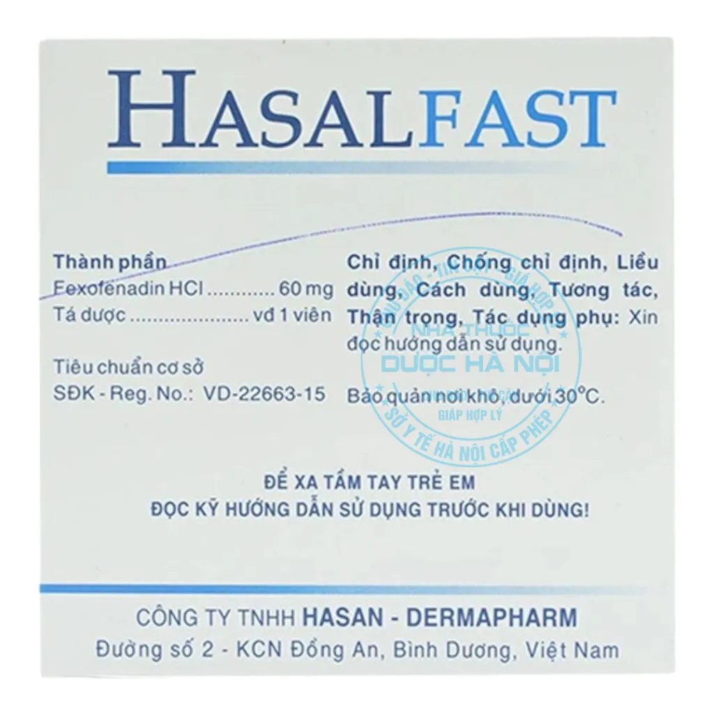 Thuốc Hasalfast 60mg