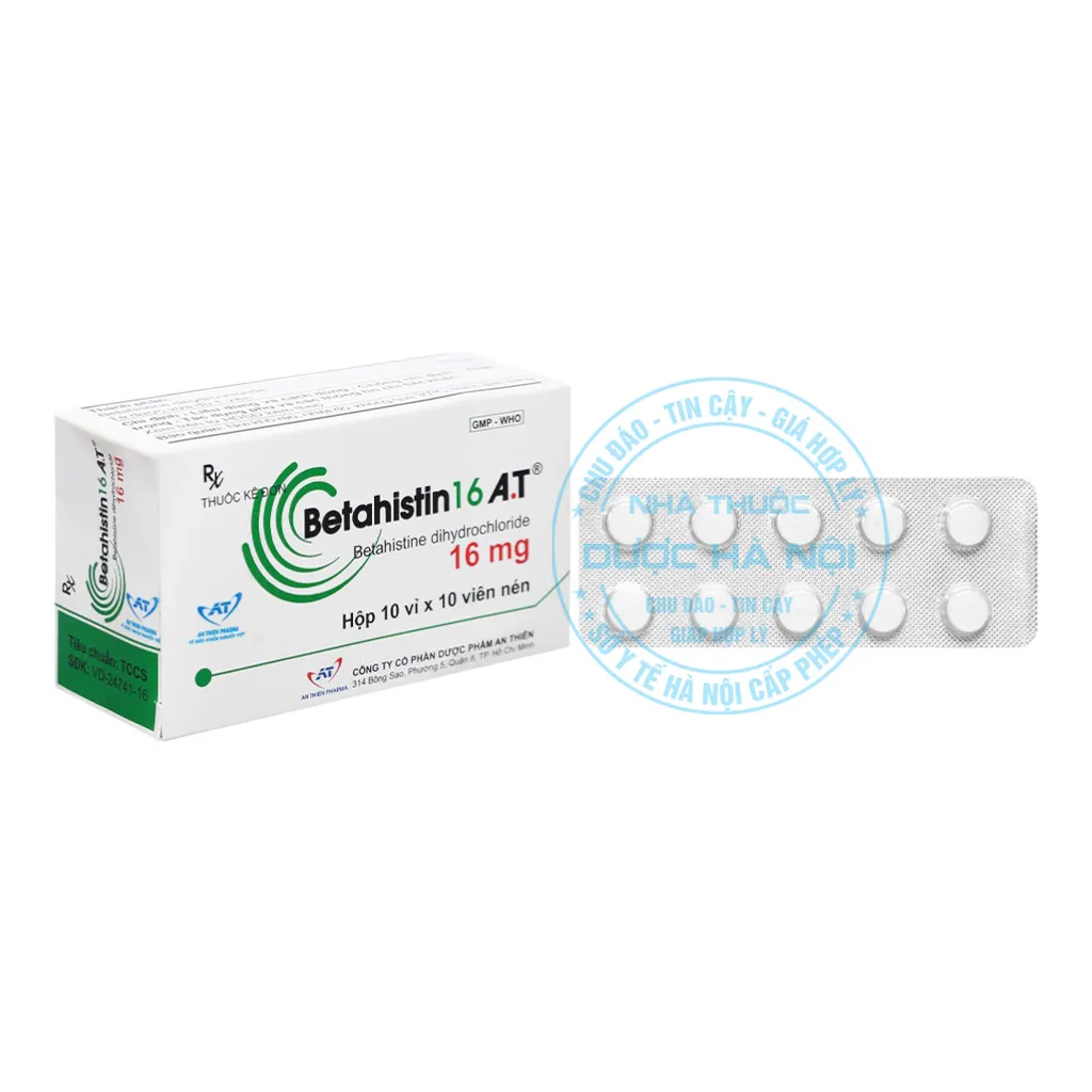 Thuốc Betahistin 16mg
