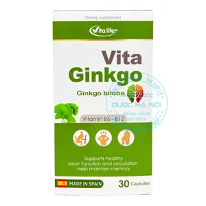 Viên uống Vita Ginko hỗ trợ giảm triệu chứng do thiểu năng tuần hoàn não