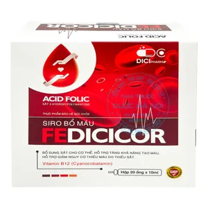 Siro Bổ Máu FEDICICOR Bổ sung sắt  sung cho cơ thể