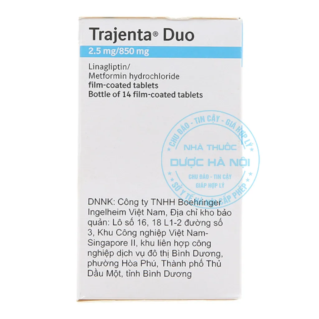 Thuốc Trajenta Duo 2.5mg/850mg