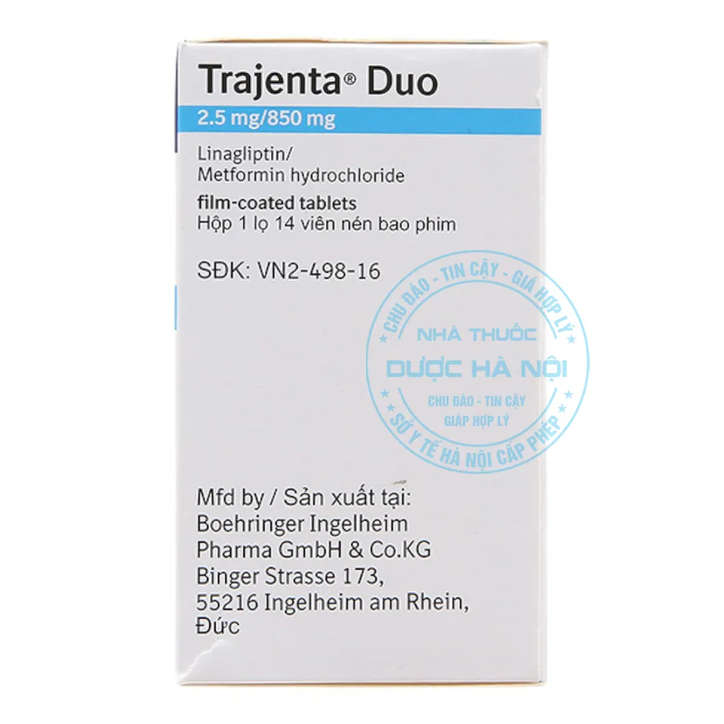 Thuốc Trajenta Duo 2.5mg/850mg
