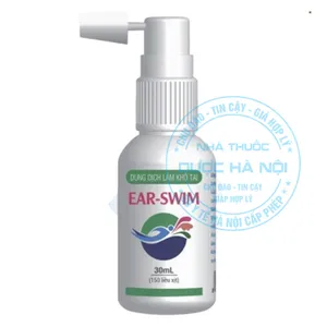 Dung dịch làm khô tai Ear-swim giúp loại bỏ vấn đề với nước trong tai