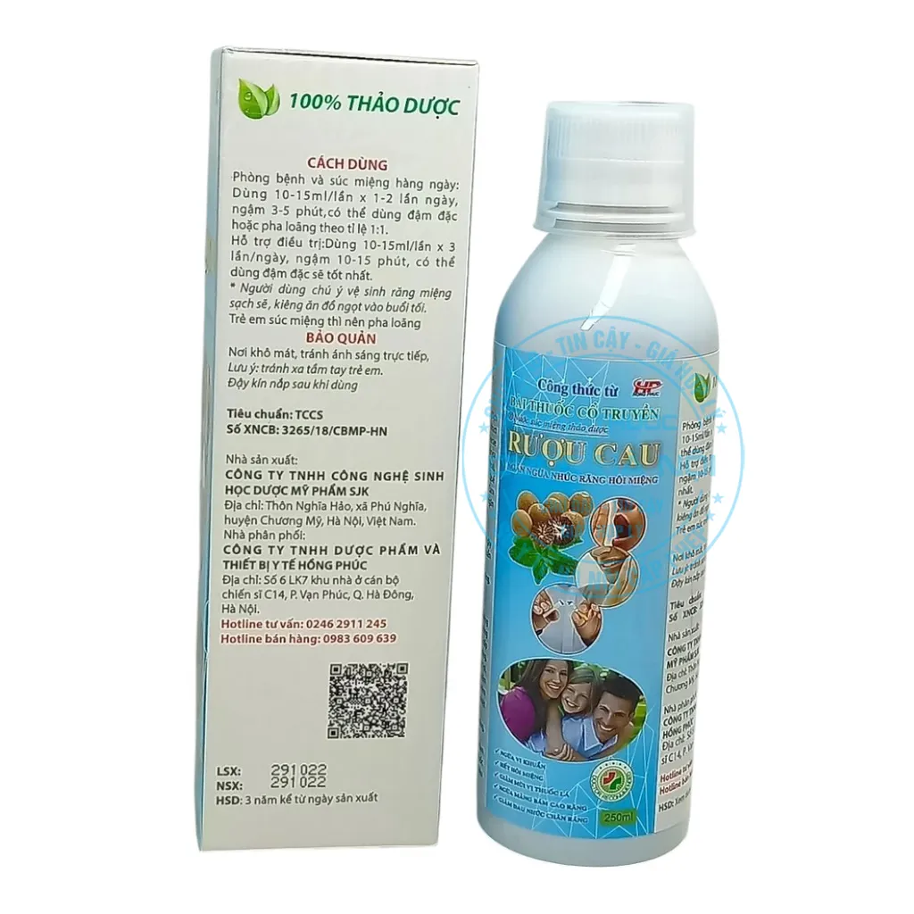 Nước súc miệng Rượu Cau