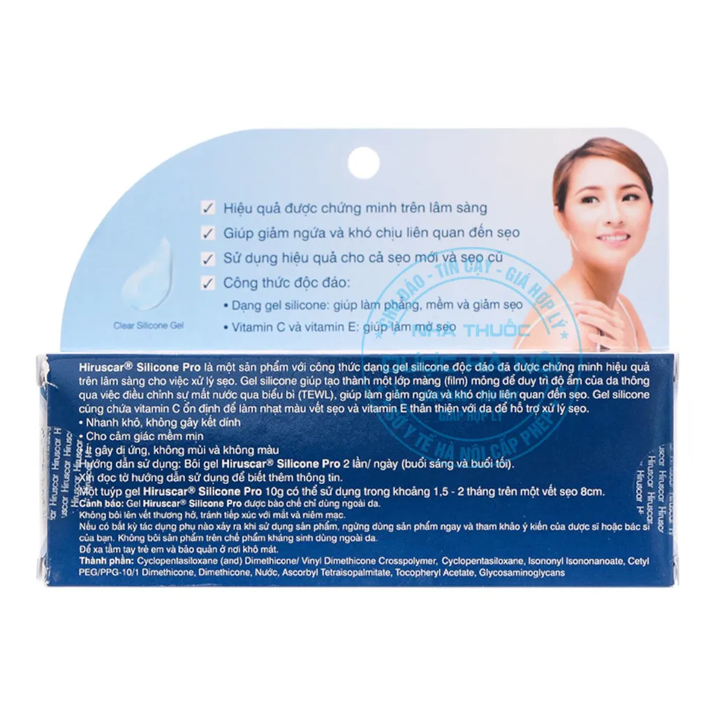 Gel mờ sẹo Hiruscar Silicon Pro