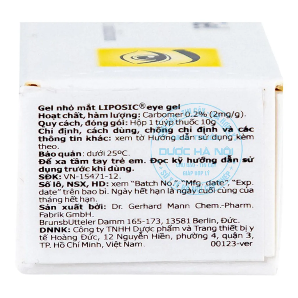 Gel nhỏ mắt Liposic Eye
