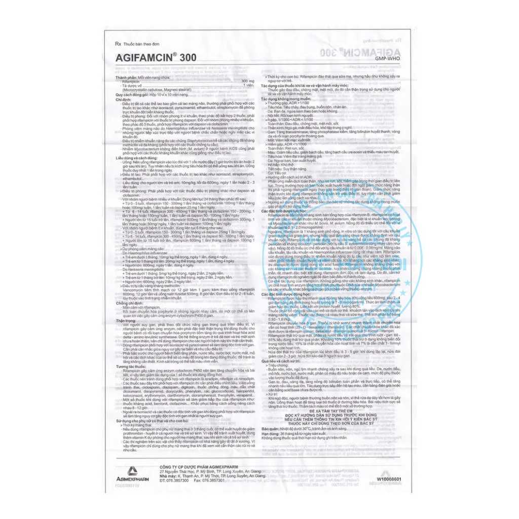 Thuốc Agifamcin 300mg