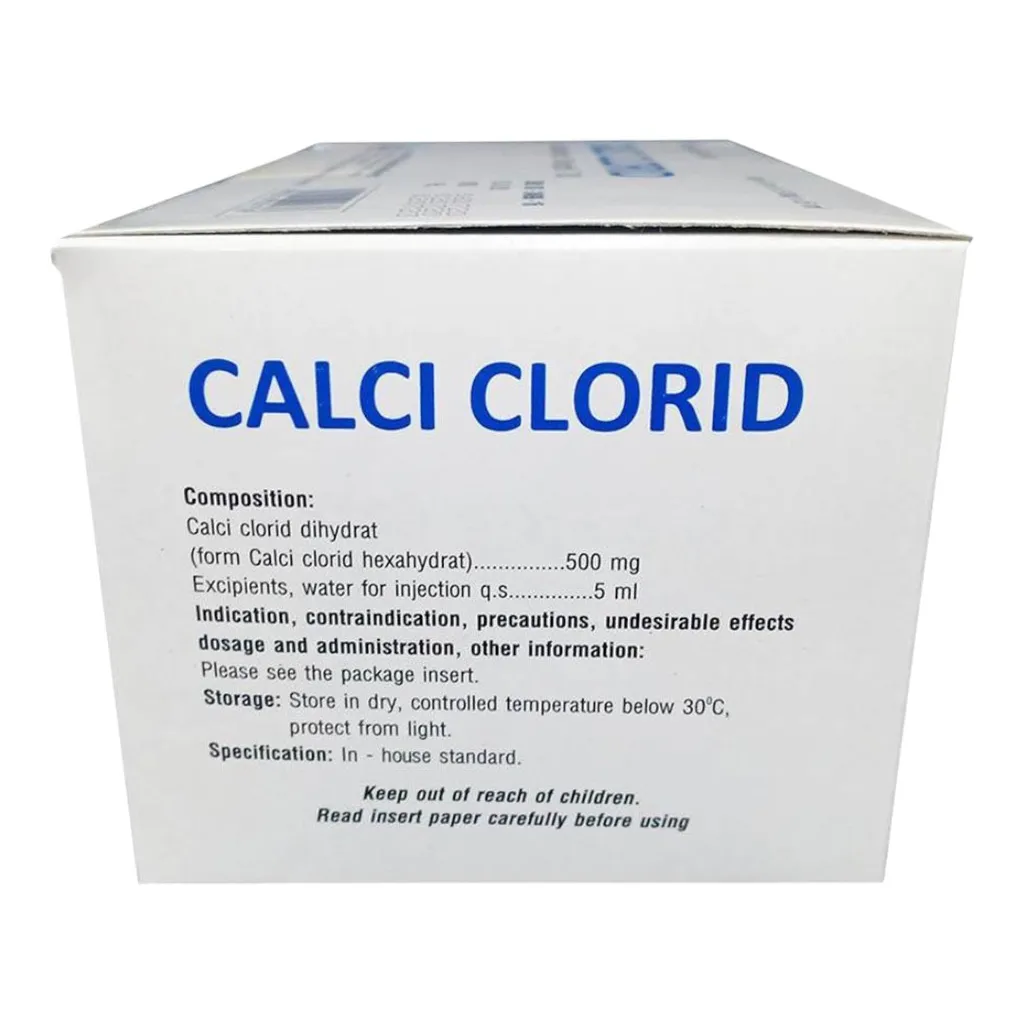 Thuốc tiêm Calci Clorid 10%