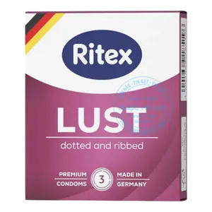 Bao cao su Ritex Lust hộp 3 cái đảm bảo chất lượng và an toàn tình dục