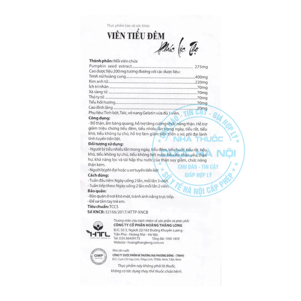 Viên Tiểu Đêm Phúc Lộc Thọ