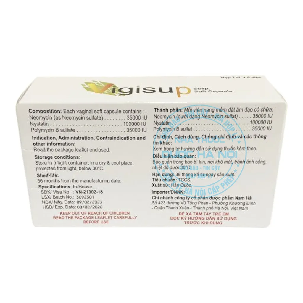 Thuốc Vigisup Susp. Soft Capsule