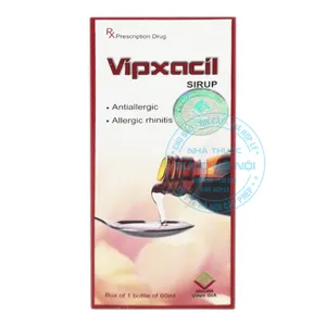 Thuốc Siro Vipxacil điều trị các triệu chứng dị ứng, từ viêm mũi đến viêm da